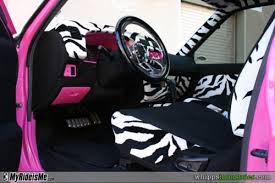 Black And Pink Car Interior Pink And Zebra Print Car Interior Pink Truck Zebra Trucks And Girls