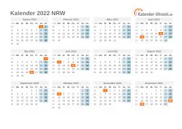 Die kalenderwochen 2021 entsprechen der in europa üblichen berechnungsweise für. Kalender Nrw 2021