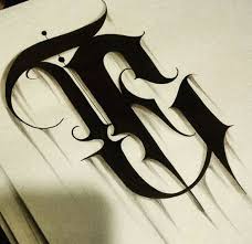 Hier lernt ihr eure eigene graftti schrift! Gangster Lettering