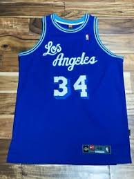 Lakers lose ad and game to nuggets; Nwt Los Angeles Lakers Shaquille O Neal Hwc Blue Throwback Authentic Jersey 48 Ebay