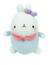 Molang Baby Stuffed Animal Rabbit Plush Toy Soft Mochi Fluffy 9 8 Blue Other