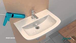 Save to scrapbook, and find similar products. Wash Basin Installation How To Install Jaquar Wall Mounted Wash Basin Youtube