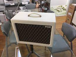 This cabinet has been specially voiced and designed to get the most out of your vox ac4tv head or combo. Vox V112tv 1x12 Extension Cab Cream Anthony S Gear Bazaar Reverb