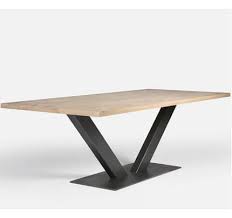 Esstisch Eiche Massiv V Gestell Robust Diy Table Legs Table Legs Table