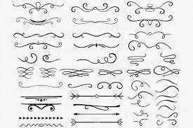 Download 47 Text Dividers Vector Borders Svg Swirls Svg 197925 Cut Files Design Bundles