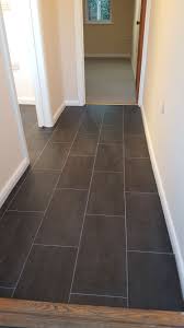 Ideal for water prone rooms. Slate Tile Vinyl Flooring Fitted In One Piece To Hallway And Kitchen Vinyl Tile Flooring Bathroom Vinyl Flooring Kitchen Flooring