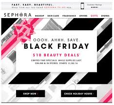Sephora Black Friday Design