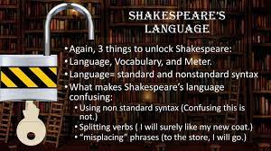 …and giving up isn't an option in this classroom. Unlocking Shakespeare Vocabulary Ppt Download