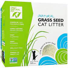 Only Natural Pet Fast Clumping Cat Litter Non Gmo Grass Seed All Natural Kitty Litter Single Multi Cat Unscented Clumping Cat Litter Natural Pet Cat Litter