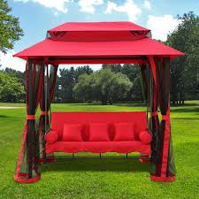 Henryka Red Gazebo Swing Walmart Canada Gazebo Discount Outdoor Furniture Pallet Furniture Outdoor