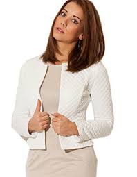 Amore è gioia, amore è gelosia, amore è soffrire, amore è. Blazer Kurzjacke Jacke Schicker Blazer Bolero Steppjacke Figurbetonend Sommer Kollektion S M 36 38 208 Xl Weiss Steppjacke Frauen Blazer Outfit Modestil