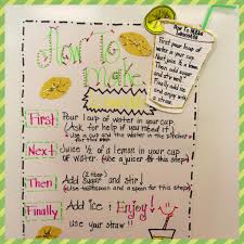 Glitzy In 1st Grade How To Make Lemonade Summer School Procedural Writing