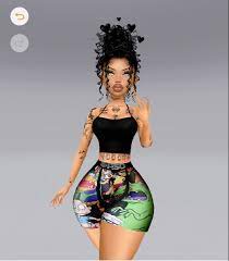 Imvu Baddie Imvu Black Girl Cartoon Girl Cartoon Characters