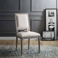 Modway Court Vintage French Upholstered Fabric Dining Side Chair In 2020 Side Chairs Dining Fabric Dining Chairs Side Chairs