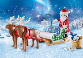 Traditionally, santa's sleigh is pulled by 8 reindeer, as in the 1823 poem a visit from st. Santa S Sleigh With Reindeer 9496