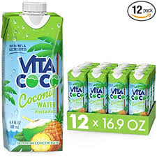 I made a visit to 2 different grocery stores to get a wide variety of coconut water brands. Amazon Com Vita Coco Coconut Water Naturally Hydrating Electrolyte Drink Smart Alternative To Coffee Soda And Sports Drinks Gluten Free Pineapple 16 9 Fl Oz Pack Of 12 202 8 Fl Oz Grocery Gourmet Food