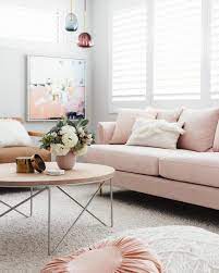 Terrific pink velvet sofa decoration. 18 Chic Blush Pink Sofas How To Style Them
