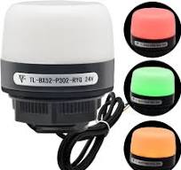 24V LED Industrial Warning Lights, Flat 3 Colors 1 Layer, Column Signal  Tower Indicator Lamp Beacon, Industrial Signal Light Waterproof 485 ...