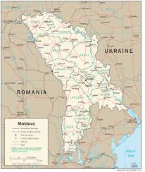 Stolica mołdawii powstała na początkupiętnasty wiek. Mapa Moldawii Moldawia Mapa Samochodowa Topograficzna