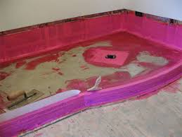 Both schluter (sheet membrane kerdi) and laticrete (liquid membrane hydroban) use a wide flange drain assembly that. Can Redguard Substitute For A Membrane Ceramic Tile Advice Forums John Bridge Ceramic Tile