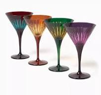 Set 4 ly pha lê Prism Amber L'objet 266ml