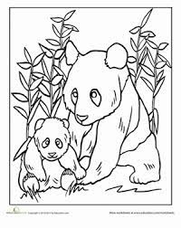 Panda Bear Coloring Page Free Coloring Page Template Printing Printable Panda Bear Coloring Pages Panda Coloring Pages Zoo Coloring Pages Bear Coloring Pages