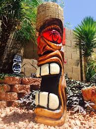 Flower Pot Tiki Tikis Beach Surf Polynesian Vintage Retro Hawaiian Luau Backyard Decorating Pineapple Custom Ord Tiki Zimmer Holz Schnitzen Tiki Bar