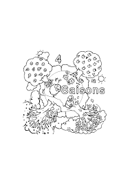 It is cold and snowing in winter; 4 Seasons To Print For Free 4 Seasons Kids Coloring Pages