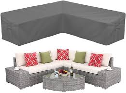 Maybe you would like to learn more about one of these? Startwo Patio V Shaped Sectional Sofa Cover Patio Sectional Furniture Cover Waterproof Outdoor Sofa Cover L Shaped Garden Couch Protector 100 L On Each Side X 33 5 D X 31 H Amazon Co Uk Garden
