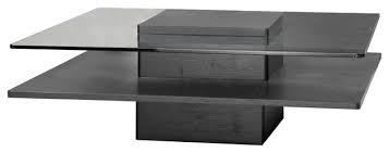 Modern coffee tables at 2modern. Black Stained Oak And Glass Square Coffee Table Contemporary Coffee Tables By Bh Design Houzz