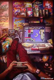 Fun On Games Retro Gaming Art Retro Art Game Art