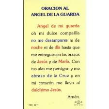 Oracion Al Angel De La Guarda Guardian Angel Spanish Prayer Card Good Night Quotes Spanish Prayers Guardian Angels Prayer