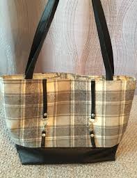 Black And Brown Leather Purse Black Leather Handbag Gray And Cream Plaid Handbag Leather Etsy In 2020 Black Leather Handbags Leather Handbags Black Shoulder Bag