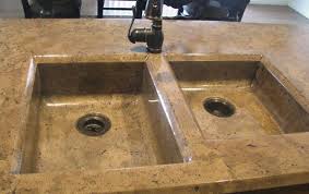 sink, countertops, stained concrete