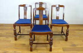 Maybe you would like to learn more about one of these? Good Set Of 4 1930s British Oak Dining Chairs Newly Upholstered