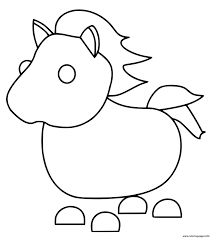 Roblox adopt me coloring pages printable. Roblox Adopt Me Horse Coloring Pages Printable