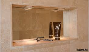 Mirrored Wall Niche In The Shower Shower Mirror Bathroom Mirror Shower Niche