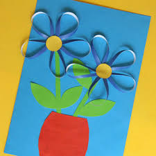Activité collage de fleurs idées pour la fête des meres et pères grands meres. Activites Manuelle 3 6 Ans Fete Des Meres Une Carte Et Des Fleurs