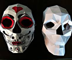These digital templates enable you to download, print and build your very own unique low polygon 3d mask. Bonus Papercraft Skull Mask 5 Steps With Pictures Instructables