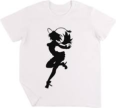 Hanime Logo Kinder Jungen Mädchen Unisex T-Shirt Weiß : Amazon.de: Fashion