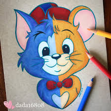 Baby Tom Jerry Draw Drawing Sketch Doodle Illustration Art Artwork Tomandjerry Cartoo Baby Cartoon Drawing Disney Art Drawings Cartoon Drawings