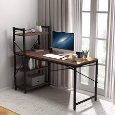 Check out our desk storage selection for the very best in unique or custom, handmade pieces from our home & living shops. Amazon Com Tower Computer Desk With 4 Tier Storage Shelves 47 6 Writing Study Table With Bookshelves Home Office Desk For Small Spaces Workstation Walnut Furniture Decor