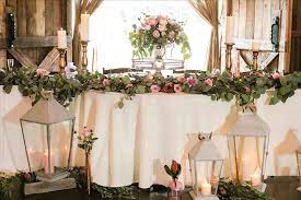12 Awesome Head Table Ideas For Your Wedding Party Wedding Themes Rustic Country Wedding Table Decoration Wedding Marquee Rustic