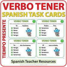 Tener Present Tense Worksheets Teaching Resources Tpt