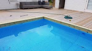 Hanging A Rectangular Intex Ultra Frame Pool Directly From The Pool Deck Trouble Free Pool Pool Deck Pool Pool Deck Plans