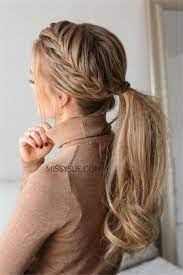 45 Spring Cute Braids Ponytail Hairstyles To Change Your Look French Braid Ponytail Braided Hairstyles Braided Ponytail Hairstyles