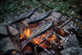 Look at texsport campfire grill grate or campchef lumberjack. How To Grill Without A Grill Cooking By Campfire Pit Grilling More Thrillist