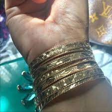 Check spelling or type a new query. Jewelry 18k Solid 7 Days Bangles In Yellow Gold Poshmark