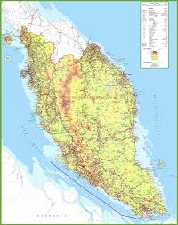 This part of the peninsular is more urban and developed than the more malay, muslim and rural east coast. Large Detailed Map Of West Malaysia Detailed Map Map Malaysia