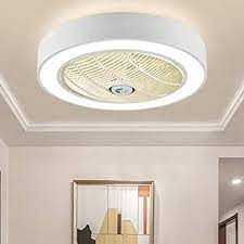 It's not so much a matter of design and function as of testing and experience. Buy Litfad Drum Living Room Dimmable Flush Light Fixture Modern Acrylic White Finish Led Ceiling Fan Lamp With 6 Blades Intelligent Remote Control Ceiling Fan Light 23 5 Wide For Living Room Dining